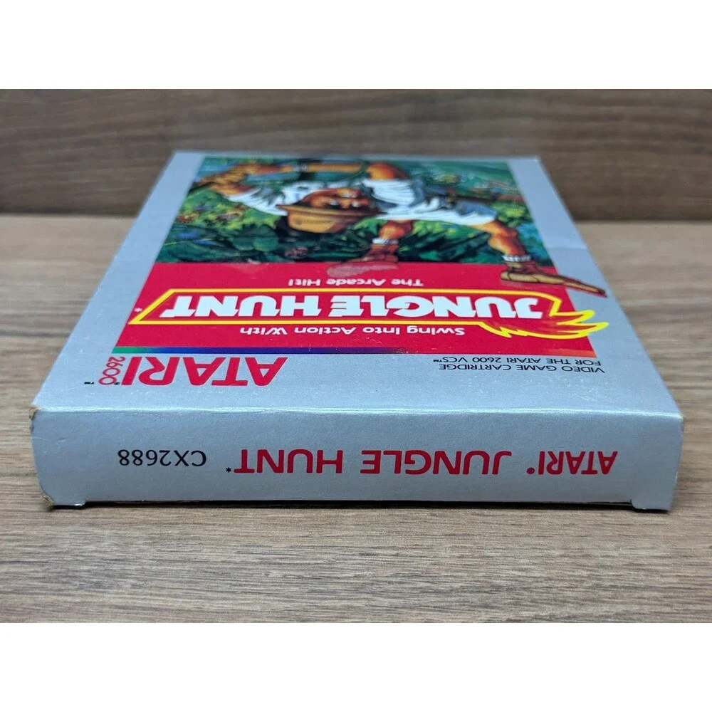 Jungle Hunt (Atari 2600, 1983) CIB Complete w/ Manual, Warranty Card & Box